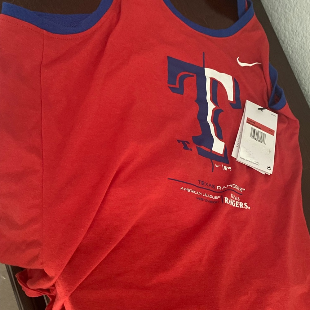 Nike Red and Blue Sleeveless Tank Top